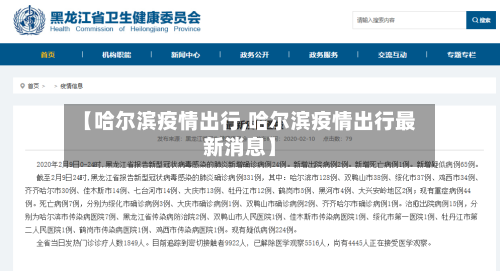 【哈尔滨疫情出行,哈尔滨疫情出行最新消息】-第2张图片