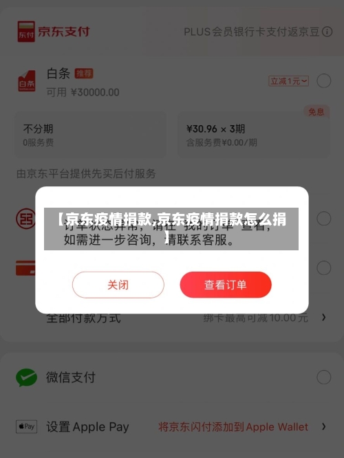 【京东疫情捐款,京东疫情捐款怎么捐】-第2张图片
