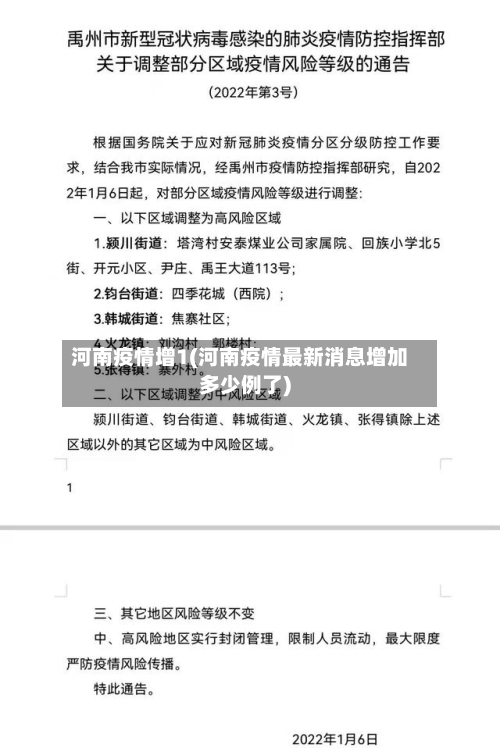 河南疫情增1(河南疫情最新消息增加多少例了)-第3张图片