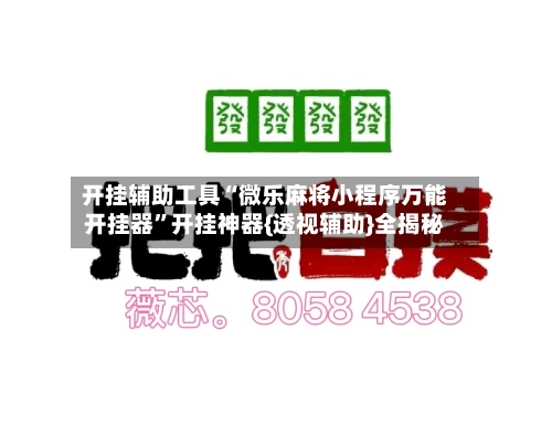 开挂辅助工具“微乐麻将小程序万能开挂器”开挂神器{透视辅助}全揭秘-第2张图片