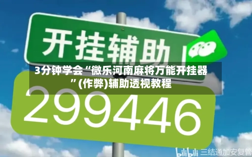 3分钟学会“微乐河南麻将万能开挂器	”(作弊)辅助透视教程-第2张图片