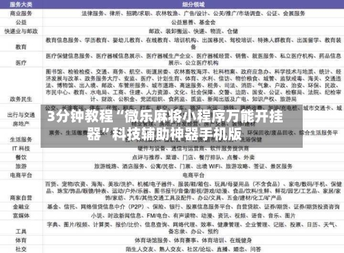3分钟教程“微乐麻将小程序万能开挂器	”科技辅助神器手机版-第2张图片