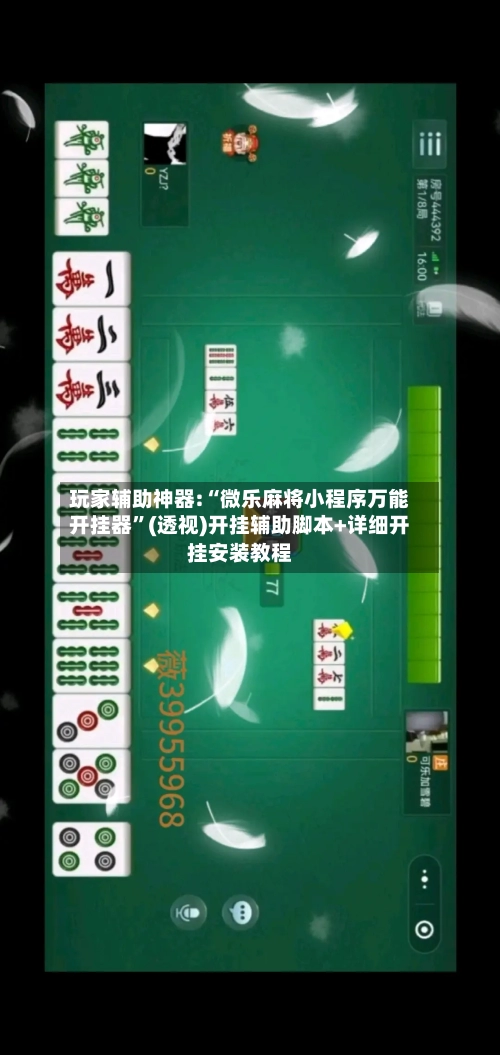 玩家辅助神器:“微乐麻将小程序万能开挂器”(透视)开挂辅助脚本+详细开挂安装教程-第3张图片