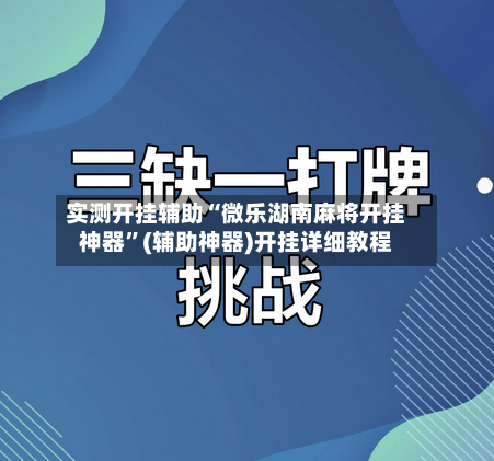 实测开挂辅助“微乐湖南麻将开挂神器	”(辅助神器)开挂详细教程-第2张图片