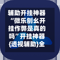 辅助开挂神器“微乐刨幺开挂作弊是真的吗”开挂神器{透视辅助}全揭秘-第3张图片