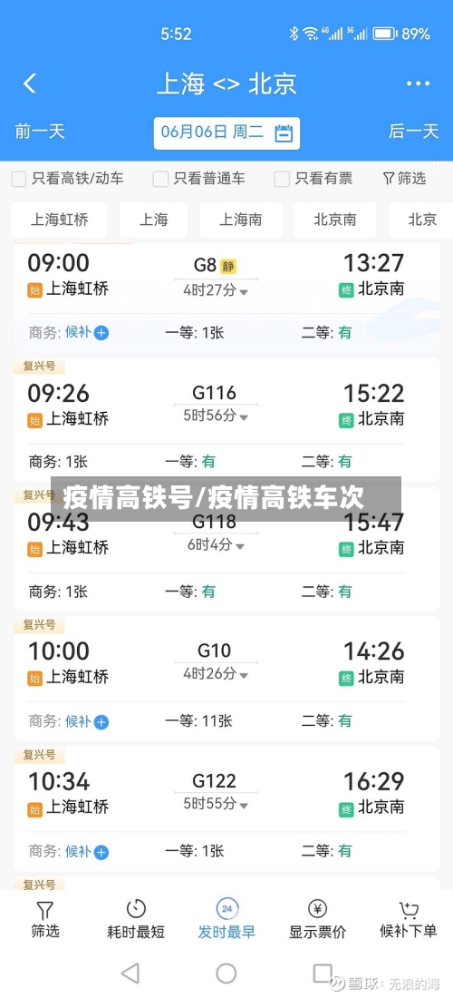疫情高铁号/疫情高铁车次-第2张图片