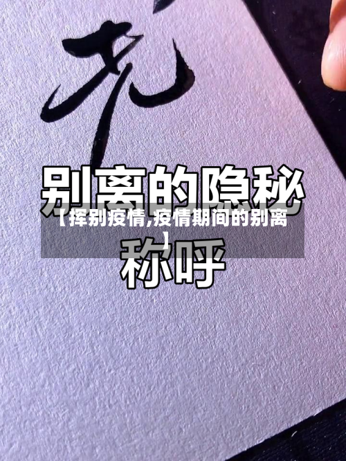 【挥别疫情,疫情期间的别离】-第3张图片