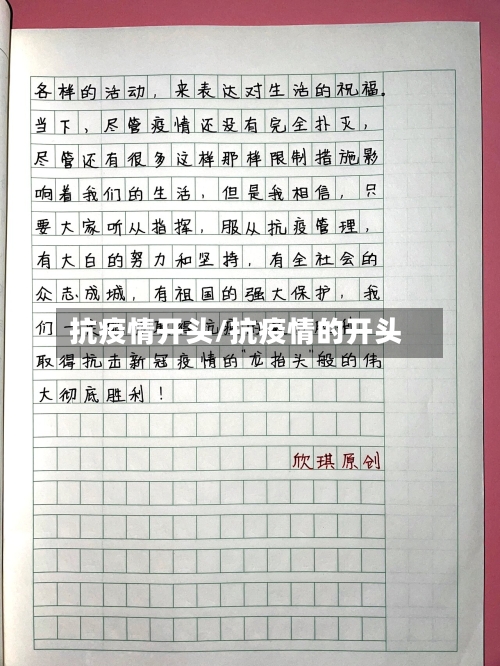 抗疫情开头/抗疫情的开头-第2张图片