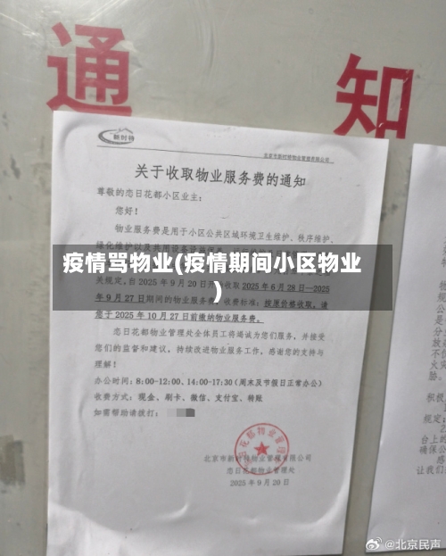 疫情骂物业(疫情期间小区物业)-第2张图片
