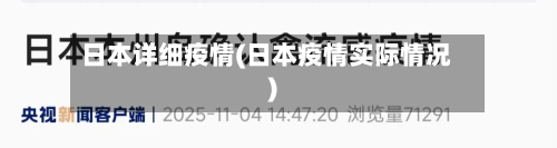 日本详细疫情(日本疫情实际情况)-第2张图片