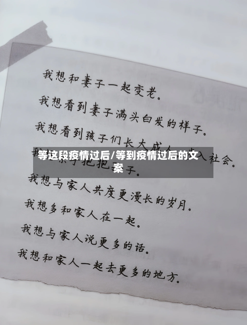 等这段疫情过后/等到疫情过后的文案