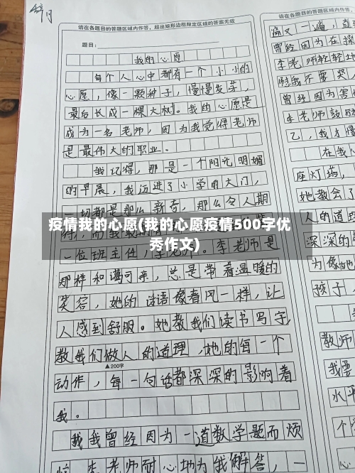 疫情我的心愿(我的心愿疫情500字优秀作文)