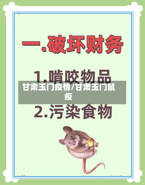甘肃玉门疫情/甘肃玉门鼠疫